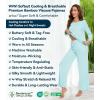 image:imageWiWi Bamboo Viscose Pajamas Sets for Women Lace Trim Long Sleeve Sleepwear Lounge Sets Plus Size Pjs with pockets S4XBaqua