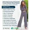 image:imageWiWi Bamboo Viscose Pajamas Sets for Women Lace Trim Long Sleeve Sleepwear Lounge Sets Plus Size Pjs with pockets S4XBdark Grey