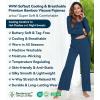 image:imageWiWi Bamboo Viscose Pajamas Sets for Women Lace Trim Long Sleeve Sleepwear Lounge Sets Plus Size Pjs with pockets S4XBink Blue