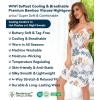 image:imageWiWi Bamboo Viscose Slip Dress for Women Cooling Dresses Super Soft Chemise Plus Size Nightgown Full Slips Babydoll S4XAblue Floral