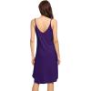 image:imageWiWi Bamboo Viscose Slip Dress for Women Cooling Dresses Super Soft Chemise Plus Size Nightgown Full Slips Babydoll S4XAdark Purple