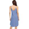 image:imageWiWi Bamboo Viscose Slip Dress for Women Cooling Dresses Super Soft Chemise Plus Size Nightgown Full Slips Babydoll S4XAfog Blue