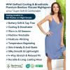 image:imageWiWi Bamboo Viscose Slip Dress for Women Cooling Dresses Super Soft Chemise Plus Size Nightgown Full Slips Babydoll S4XAfog Blue