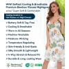 image:imageWiWi Bamboo Viscose Slip Dress for Women Cooling Dresses Super Soft Chemise Plus Size Nightgown Full Slips Babydoll S4XAgreen Floral