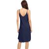 image:imageWiWi Bamboo Viscose Slip Dress for Women Cooling Dresses Super Soft Chemise Plus Size Nightgown Full Slips Babydoll S4XAnavy