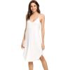 image:imageWiWi Bamboo Viscose Slip Dress for Women Cooling Dresses Super Soft Chemise Plus Size Nightgown Full Slips Babydoll S4XApure White