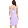 image:imageWiWi Bamboo Viscose Slip Dress for Women Cooling Dresses Super Soft Chemise Plus Size Nightgown Full Slips Babydoll S4XAtaro Purple