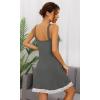 image:imageWiWi Bamboo Viscose Slip Dress for Women Cooling Dresses Super Soft Chemise Plus Size Nightgown Full Slips Babydoll S4XBcharcoal