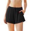 image:imageWiWi Bamboo Visose Pajama Shorts for Women Soft Sleep Bottoms Plus Size Lounge Boxers Pj Sleepwear Bottom S4XDblackink Blue