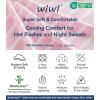 image:imageWiWi Bamboo Visose Pajama Shorts for Women Soft Sleep Bottoms Plus Size Lounge Boxers Pj Sleepwear Bottom S4XDgrey White Stripepink White Stripe