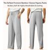 image:imageWiWi Mens Pajama Pants Soft Viscose Bamboo 1 or 2 Pack Sleep Lounge Bottoms Comfy Pj Loungewear with Pockets S4XAash Grey