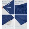 image:imageWiWi Mens Pajama Pants Soft Viscose Bamboo 1 or 2 Pack Sleep Lounge Bottoms Comfy Pj Loungewear with Pockets S4XAblue Depth