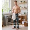 image:imageWiWi Mens Pajama Pants Soft Viscose Bamboo 1 or 2 Pack Sleep Lounge Bottoms Comfy Pj Loungewear with Pockets S4XAchristmas Elk on Green