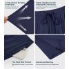 image:imageWiWi Mens Pajama Pants Soft Viscose Bamboo 1 or 2 Pack Sleep Lounge Bottoms Comfy Pj Loungewear with Pockets S4XAdark Blue