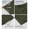 image:imageWiWi Mens Pajama Pants Soft Viscose Bamboo 1 or 2 Pack Sleep Lounge Bottoms Comfy Pj Loungewear with Pockets S4XAdark Fence Green