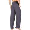 image:imageWiWi Mens Pajama Pants Soft Viscose Bamboo 1 or 2 Pack Sleep Lounge Bottoms Comfy Pj Loungewear with Pockets S4XAdark Grey