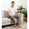 image:imageWiWi Mens Pajama Pants Soft Viscose Bamboo 1 or 2 Pack Sleep Lounge Bottoms Comfy Pj Loungewear with Pockets S4XAdark Heather Grey