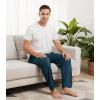 image:imageWiWi Mens Pajama Pants Soft Viscose Bamboo 1 or 2 Pack Sleep Lounge Bottoms Comfy Pj Loungewear with Pockets S4XAdeep Teal