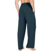 image:imageWiWi Mens Pajama Pants Soft Viscose Bamboo 1 or 2 Pack Sleep Lounge Bottoms Comfy Pj Loungewear with Pockets S4XAdeep Teal