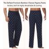 image:imageWiWi Mens Pajama Pants Soft Viscose Bamboo 1 or 2 Pack Sleep Lounge Bottoms Comfy Pj Loungewear with Pockets S4XAdeer on Navy