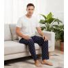 image:imageWiWi Mens Pajama Pants Soft Viscose Bamboo 1 or 2 Pack Sleep Lounge Bottoms Comfy Pj Loungewear with Pockets S4XAdeer on Navy