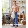image:imageWiWi Mens Pajama Pants Soft Viscose Bamboo 1 or 2 Pack Sleep Lounge Bottoms Comfy Pj Loungewear with Pockets S4XAfog Blue