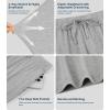 image:imageWiWi Mens Pajama Pants Soft Viscose Bamboo 1 or 2 Pack Sleep Lounge Bottoms Comfy Pj Loungewear with Pockets S4XAlight Heather Grey