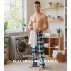 image:imageWiWi Mens Pajama Pants Soft Viscose Bamboo 1 or 2 Pack Sleep Lounge Bottoms Comfy Pj Loungewear with Pockets S4XAnavyGreen Plaid