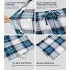 image:imageWiWi Mens Pajama Pants Soft Viscose Bamboo 1 or 2 Pack Sleep Lounge Bottoms Comfy Pj Loungewear with Pockets S4XAnavyGreen Plaid