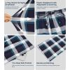 image:imageWiWi Mens Pajama Pants Soft Viscose Bamboo 1 or 2 Pack Sleep Lounge Bottoms Comfy Pj Loungewear with Pockets S4XAnavyGreen Stripe Plaid