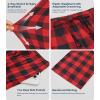 image:imageWiWi Mens Pajama Pants Soft Viscose Bamboo 1 or 2 Pack Sleep Lounge Bottoms Comfy Pj Loungewear with Pockets S4XAred Buffalo Plaid