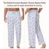 image:imageWiWi Mens Pajama Pants Soft Viscose Bamboo 1 or 2 Pack Sleep Lounge Bottoms Comfy Pj Loungewear with Pockets S4XAskiing on Light Blue