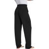image:imageWiWi Mens Pajama Pants Soft Viscose Bamboo 1 or 2 Pack Sleep Lounge Bottoms Comfy Pj Loungewear with Pockets S4XBblack