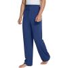 image:imageWiWi Mens Pajama Pants Soft Viscose Bamboo 1 or 2 Pack Sleep Lounge Bottoms Comfy Pj Loungewear with Pockets S4XBblue Depth