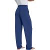 image:imageWiWi Mens Pajama Pants Soft Viscose Bamboo 1 or 2 Pack Sleep Lounge Bottoms Comfy Pj Loungewear with Pockets S4XBblue Depth