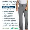 image:imageWiWi Mens Pajama Pants Soft Viscose Bamboo 1 or 2 Pack Sleep Lounge Bottoms Comfy Pj Loungewear with Pockets S4XBdark Heather Grey