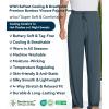 image:imageWiWi Mens Pajama Pants Soft Viscose Bamboo 1 or 2 Pack Sleep Lounge Bottoms Comfy Pj Loungewear with Pockets S4XBgrayish Blue