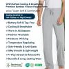 image:imageWiWi Mens Pajama Pants Soft Viscose Bamboo 1 or 2 Pack Sleep Lounge Bottoms Comfy Pj Loungewear with Pockets S4XBlight Heather Grey