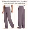 image:imageWiWi Mens Pajama Pants Soft Viscose Bamboo 1 or 2 Pack Sleep Lounge Bottoms Comfy Pj Loungewear with Pockets S4XBmisty Grey