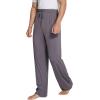 image:imageWiWi Mens Pajama Pants Soft Viscose Bamboo 1 or 2 Pack Sleep Lounge Bottoms Comfy Pj Loungewear with Pockets S4XBpurplish Grey