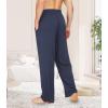 image:imageWiWi Mens Pajama Pants Soft Viscose Bamboo 1 or 2 Pack Sleep Lounge Bottoms Comfy Pj Loungewear with Pockets S4XCdark Bluedark Heather Grey
