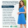 image:imageWiWi Nightgown for Women Super Soft Sleeveless Sleepwear Cool Vneck Sleep Shirts Bamboo Viscose Pj Gown S4XAbright Blue