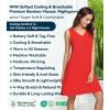 image:imageWiWi Nightgown for Women Super Soft Sleeveless Sleepwear Cool Vneck Sleep Shirts Bamboo Viscose Pj Gown S4XAbright Red