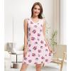 image:imageWiWi Nightgown for Women Super Soft Sleeveless Sleepwear Cool Vneck Sleep Shirts Bamboo Viscose Pj Gown S4XAcoffee Cup