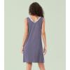 image:imageWiWi Nightgown for Women Super Soft Sleeveless Sleepwear Cool Vneck Sleep Shirts Bamboo Viscose Pj Gown S4XAdark Grey