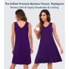 image:imageWiWi Nightgown for Women Super Soft Sleeveless Sleepwear Cool Vneck Sleep Shirts Bamboo Viscose Pj Gown S4XAdark Purple