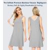 image:imageWiWi Nightgown for Women Super Soft Sleeveless Sleepwear Cool Vneck Sleep Shirts Bamboo Viscose Pj Gown S4XAheather Grey