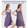 image:imageWiWi Nightgown for Women Super Soft Sleeveless Sleepwear Cool Vneck Sleep Shirts Bamboo Viscose Pj Gown S4XAlavender