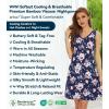 image:imageWiWi Nightgown for Women Super Soft Sleeveless Sleepwear Cool Vneck Sleep Shirts Bamboo Viscose Pj Gown S4XAnavyPeony
