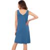 image:imageWiWi Nightgown for Women Super Soft Sleeveless Sleepwear Cool Vneck Sleep Shirts Bamboo Viscose Pj Gown S4XAprussian Blue